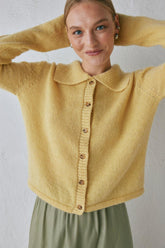 VRG GRL Cardigans | Women Avery Knit Cardigan Lemon