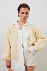 VRG GRL Cardigans | Women Riley Knit Cardigan Cream