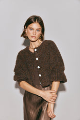VRG GRL Jumpers/Sweaters | Women Elsie Knit Cardigan Chocolate