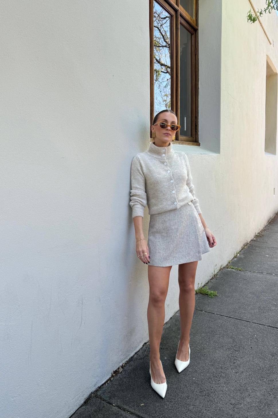 VRG GRL Jumpers/Sweaters | Women Henley Knit Cardigan Marle