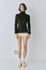 VRG GRL Long Sleeve | Women Bea Knit Skivvy Chocolate