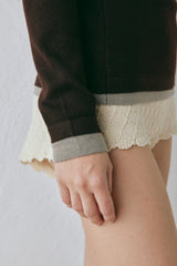 VRG GRL Long Sleeve | Women Bea Knit Skivvy Chocolate