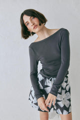 VRG GRL Long Sleeve | Women Lori Top Charcoal