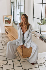 VRG GRL Long Sleeve | Women Moonscapes Top Powder Blue