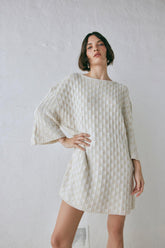 VRG GRL Long Sleeve | Women Pia Knit Tunic Cream
