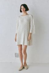 VRG GRL Long Sleeve | Women Pia Knit Tunic Cream