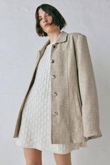 VRG GRL Long Sleeve | Women Pia Knit Tunic Cream