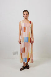 VRG GRL Midi/Maxi Dresses | Women Cate Smock Maxi Dress Patchwork