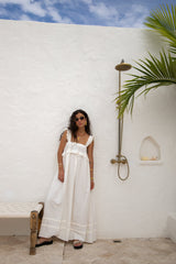 VRG GRL Midi/Maxi Dresses | Women Curate & Create Smock Maxi Dress White
