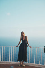 VRG GRL Midi/Maxi Dresses | Women Daphne Linen Midi Dress Chocolate