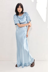 VRG GRL Midi/Maxi Dresses | Women Freja Satin Maxi Dress Sky