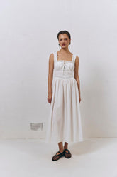 VRG GRL Midi/Maxi Dresses | Women French Silhouette Midi Dress White