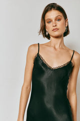 VRG GRL Midi/Maxi Dresses | Women Isle Of Paradise Bias Cut Maxi Dress Black