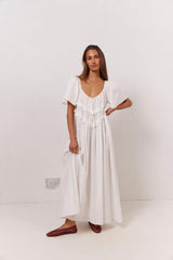 VRG GRL Midi/Maxi Dresses | Women La Prairie Smock Midi Dress White