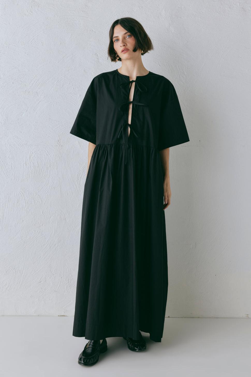 VRG GRL Midi/Maxi Dresses | Women Naomi Smock Maxi Dress Black