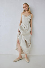 VRG GRL Midi/Maxi Dresses | Women Thea Linen Maxi Dress Natural