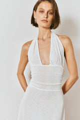 VRG GRL Midi/Maxi Dresses | Women When In Italy Halter Midi Dress White