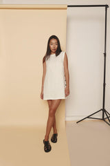VRG GRL Mini Dresses | Women Annabelle Linen Mini Dress White