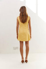 VRG GRL Mini Dresses | Women Discoteca Mini Dress Yellow