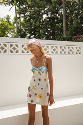 VRG GRL Mini Dresses | Women Love Language Bias Cut Mini Dress Floral