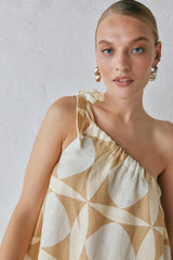 VRG GRL Mini Dresses | Women Slow Living Linen Mini Dress Scope