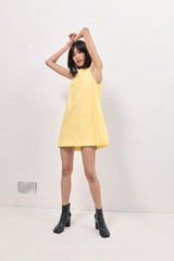 VRG GRL Mini Dresses | Women Tulli Mini Dress Lemon