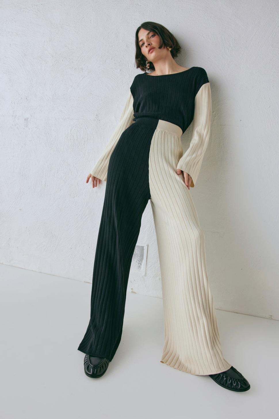 VRG GRL Pants | Women Jac Knit Pants Splice