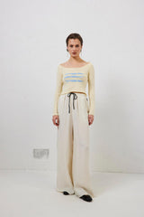 VRG GRL Pants | Women Moonscapes Pants Cream