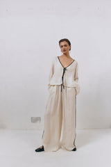 VRG GRL Pants | Women Moonscapes Pants Cream