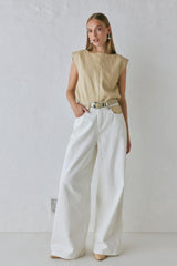 VRG GRL Pants | Women Sutton Denim Jeans White