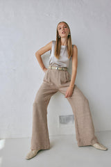 VRG GRL Pants | Women Taite Pants Natural