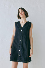 VRG GRL Sets | Women Aston Denim Mini Dress Indigo