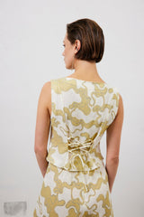 VRG GRL Sets | Women Celeste Linen Top Tropic