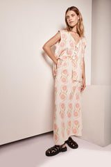 VRG GRL Sets | Women Lorena Linen Vest Bloom