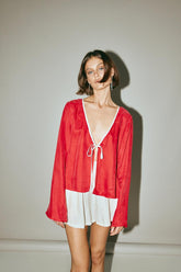 VRG GRL Sets | Women Moonscapes Top Chilli