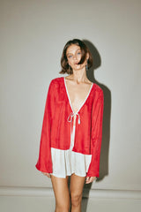 VRG GRL Sets | Women Moonscapes Top Chilli