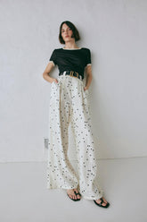 VRG GRL Sets | Women Skye Linen Pants Dot