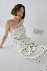 VRG GRL Sets | Women Sunrays Linen Top Dot