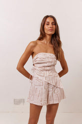 VRG GRL Sets | Women Sunrays Linen Top Etch