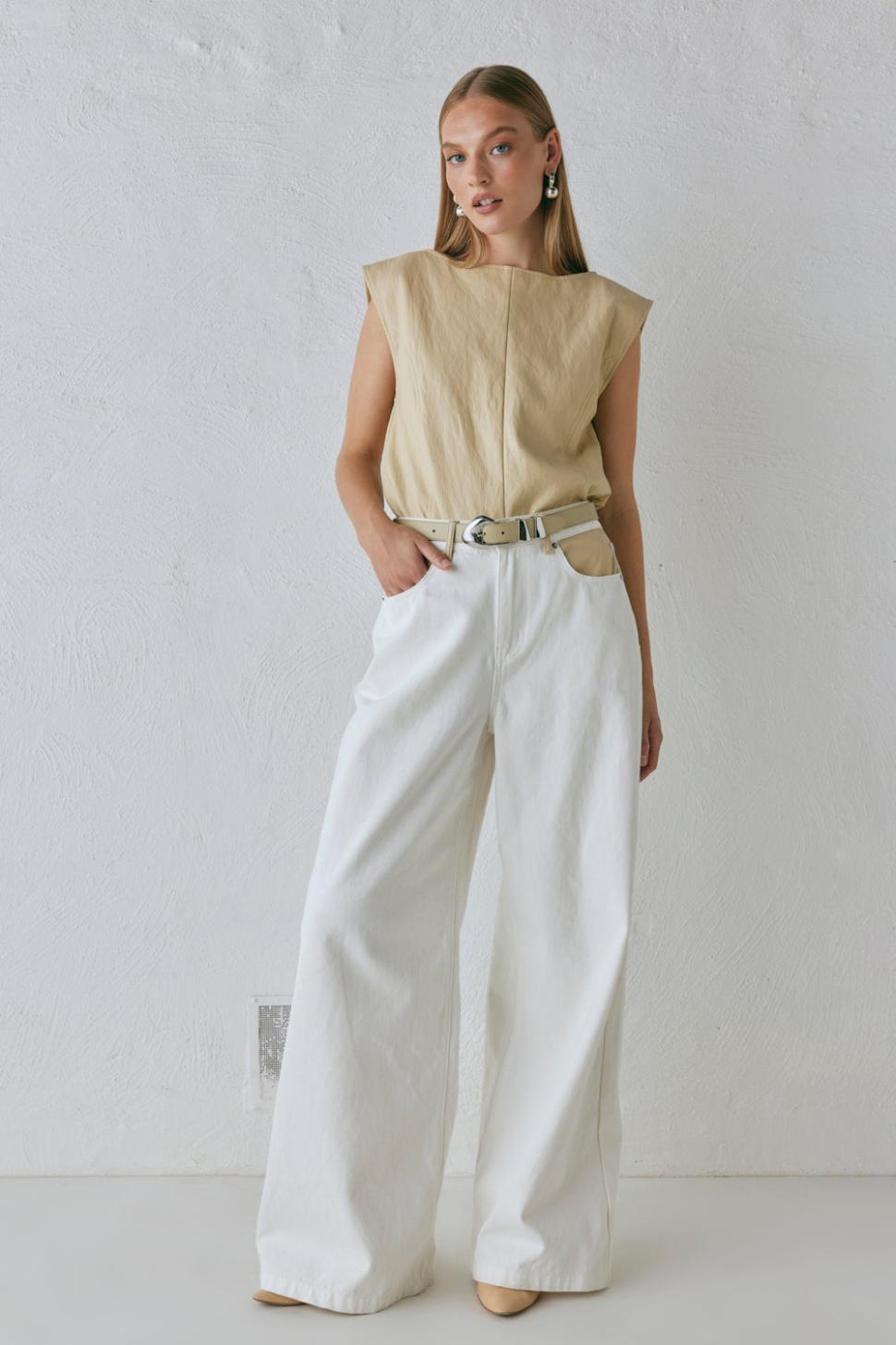 VRG GRL Sets | Women Sutton Denim Jeans White