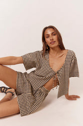 VRG GRL Sets | Women The Sea & I Smock Top Black