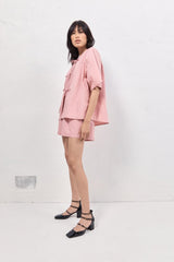 VRG GRL Shirts | Women Naomi Smock Top Rose
