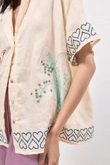 VRG GRL Shirts | Women Natalia Linen Shirt Cream