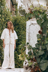 VRG GRL Short Sleeve | Women Naomi Smock Top Cream