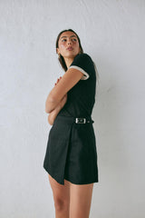 VRG GRL Skirts | Women Matteo Linen Skort Black
