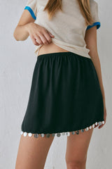 VRG GRL Skirts | Women Spritz Mini Skirt Black