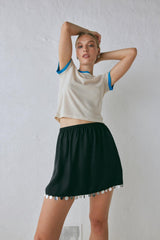 VRG GRL Skirts | Women Spritz Mini Skirt Black