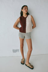 VRG GRL Sleeveless | Women Bridgette Knit Vest Splice
