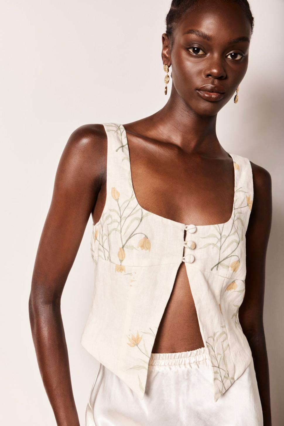 VRG GRL Sleeveless | Women Ingrid Top Florette