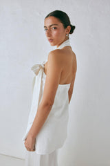 VRG GRL Sleeveless | Women Nava Top White